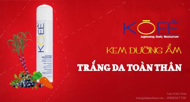 Kem dưỡng trắng da dưỡng ẩm toàn thân koee Lightening Body