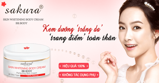 Kem dưỡng trắng da và trang điểm toàn thân Sakura BB Body